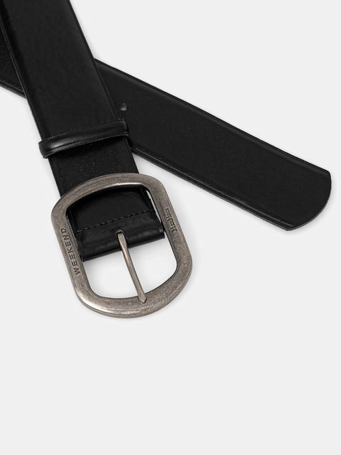 Weekend Max Mara pasek skórzany CLAVIER damski kolor czarny 2525506025600 - zdjęcie produktu nr 2