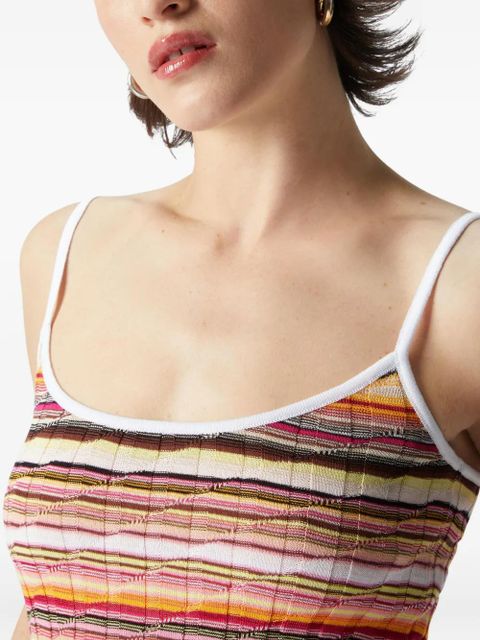 Missoni striped tank top - Pink