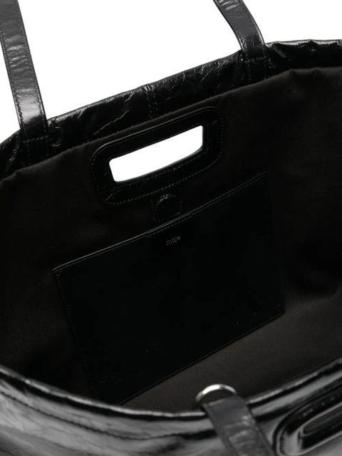 Maje cut-out tote bag - Black