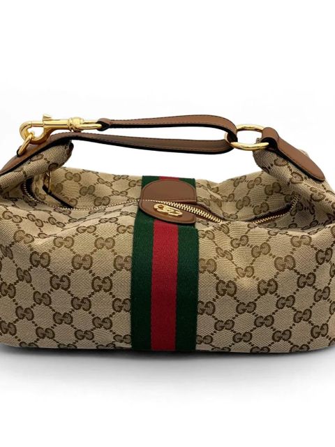 Gucci medium Vanity Web-stripe handbag - Neutrals - zdjęcie produktu nr 2
