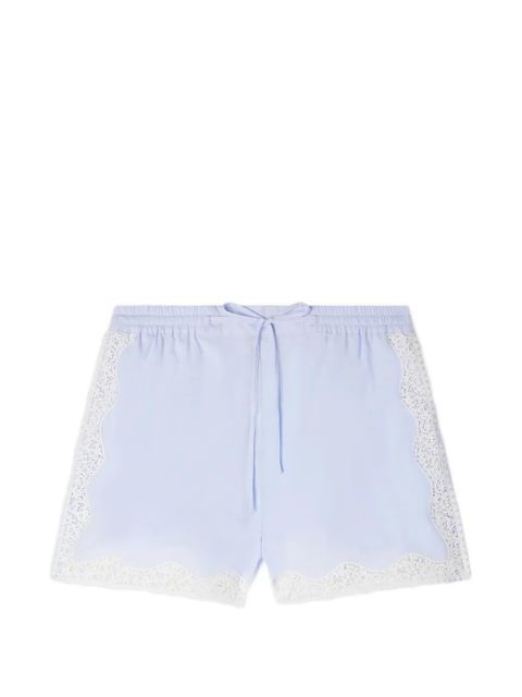 SANDRO lace-detail shorts - Blue - zdjęcie produktu nr 1