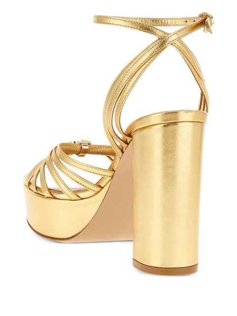 Gianvito Rossi Rita platform sandals - Gold