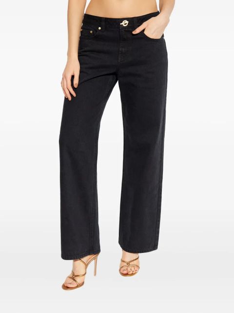 Cult Gaia Rosella logo-plaque jeans - Black - zdjęcie produktu nr 2