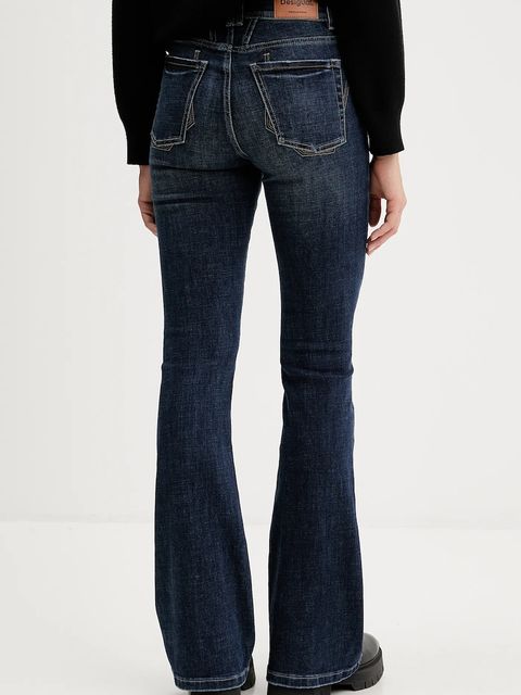 Desigual jeansy FLAIRY damskie high waist 25WWDD09
