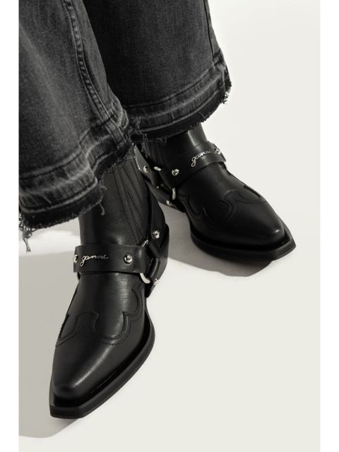 GANNI Western chelsea boots - Black