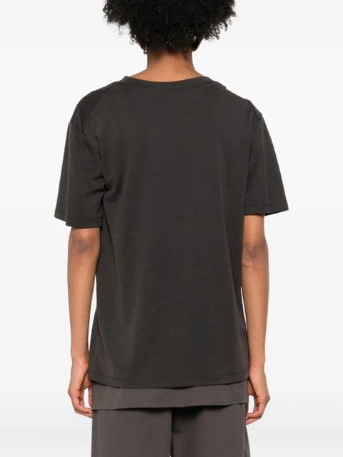 Eleh knotted-shoulder top - Grey