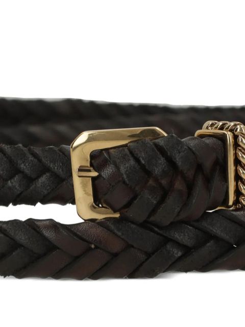 ETRO braided buckled belt - Brown