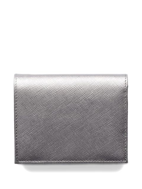 Prada triangle-logo leather wallet - Grey - zdjęcie produktu nr 2