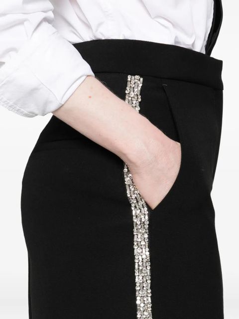 SANDRO embellishment-detail wool shorts - Black