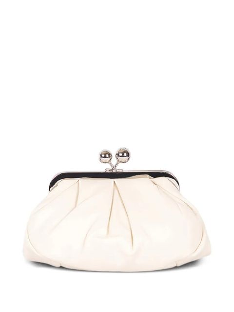 Weekend Max Mara Small Pasticcino ruched chain clutch bag - Neutrals - zdjęcie produktu nr 2