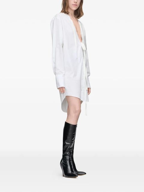 Maison Margiela raw-edge mini dress - White