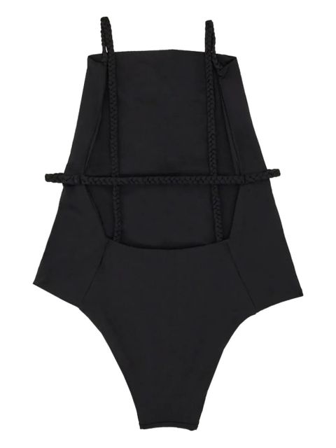 Manebi strap-detail swimsuit - Black