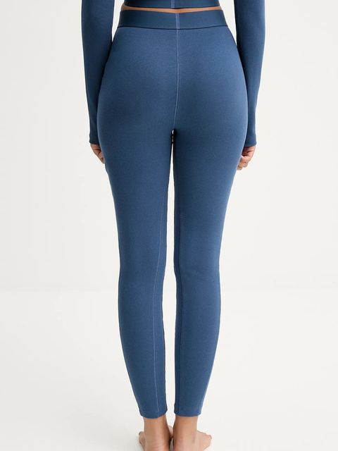 Calvin Klein Underwear legginsy lounge kolor granatowy gładkie 000QS7220E