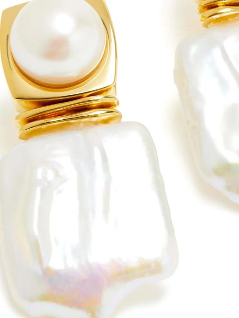 Missoma pearl drop earrings - Gold