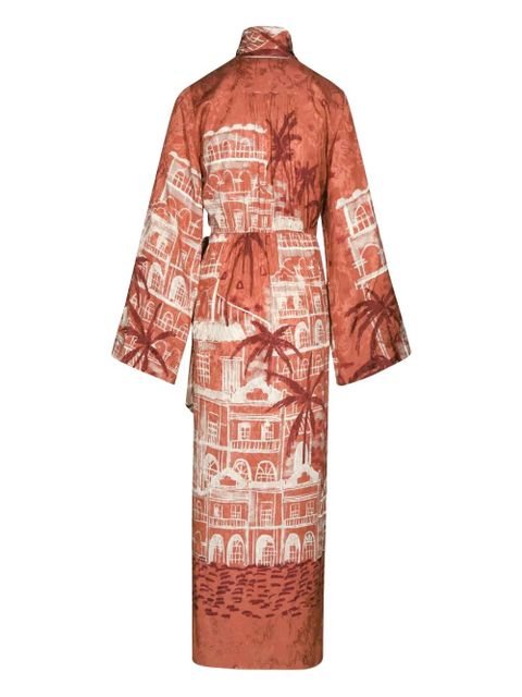 Johanna Ortiz Ollantay printed maxi dress - Red