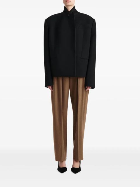 KHAITE notched lapel single-button jacket - Black