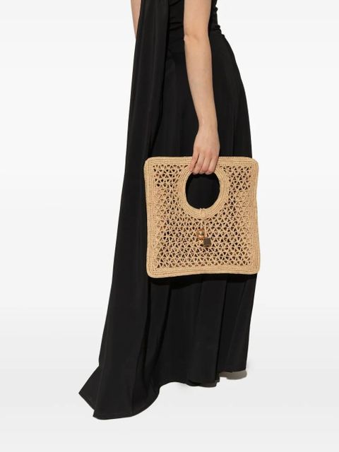 Jacquemus small The Spiaggia square bag - Neutrals