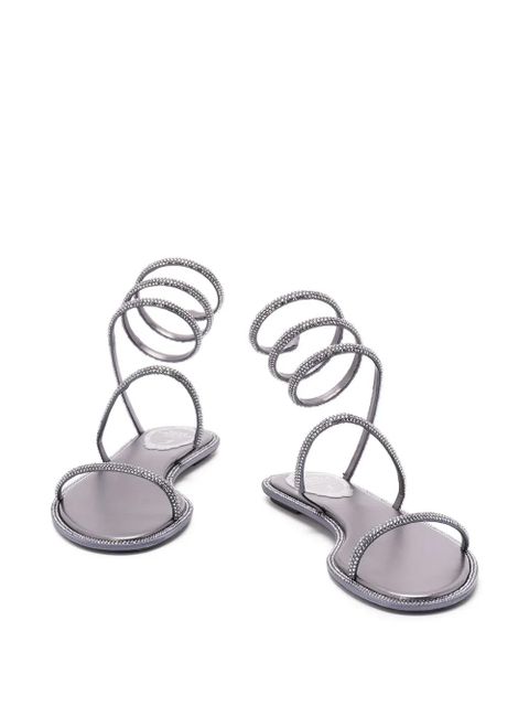 René Caovilla spiral-detail sandals - Grey