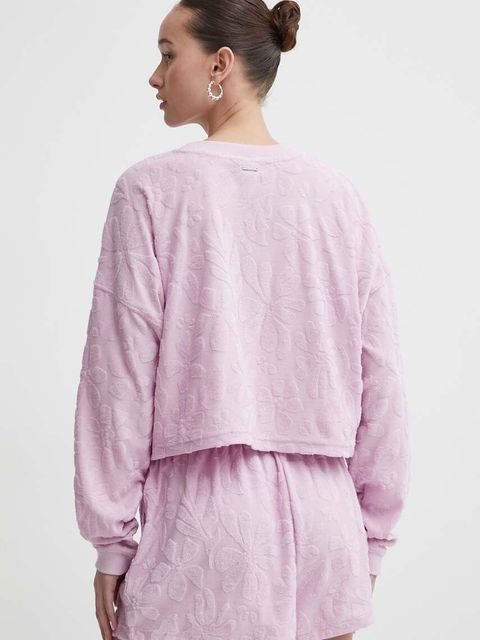 Billabong bluza Loosen Up damska kolor fioletowy wzorzysta ABJFT00412 - zdjęcie produktu nr 2