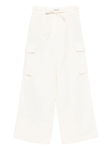 Róhe drawstring-waist cargo trousers - White - zdjęcie produktu nr 1