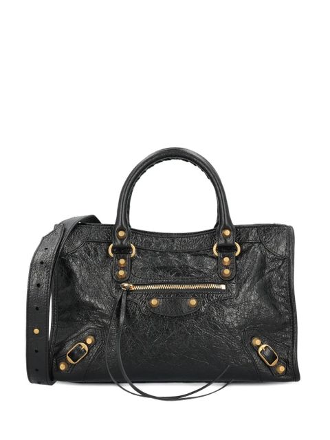 Balenciaga small Le City stud textured tote bag - Black - zdjęcie produktu nr 1