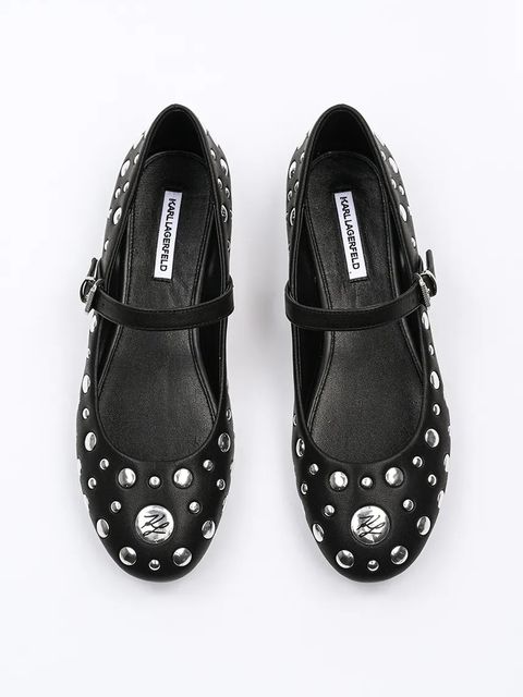 Karl Lagerfeld baleriny KARO kolor czarny KL40121