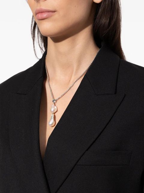 Givenchy faux-pearl drop necklace - Silver - zdjęcie produktu nr 2