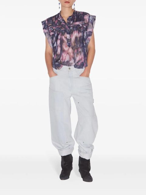 MARANT ÉTOILE Leaza top - Purple - zdjęcie produktu nr 2