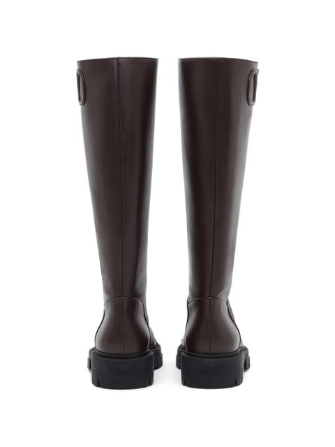 Valentino Garavani Fill Me calfskin boots 40mm - Brown