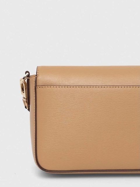Dkny torebka skórzana kolor beżowy R42E3E21