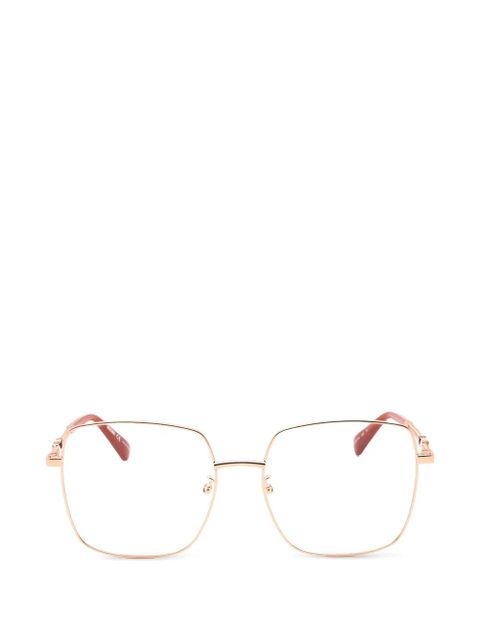 Moschino square full-rim glasses - Pink - zdjęcie produktu nr 1