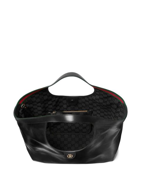 Gucci large Giglio black tote bag
