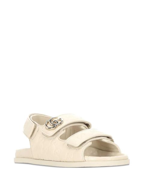 Gucci GG embossed strap sandals - Neutrals - zdjęcie produktu nr 1