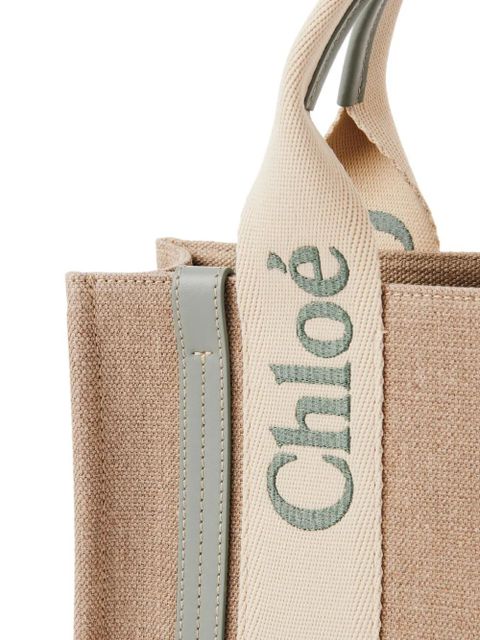 Chloé logo-detail tote bag - Neutrals