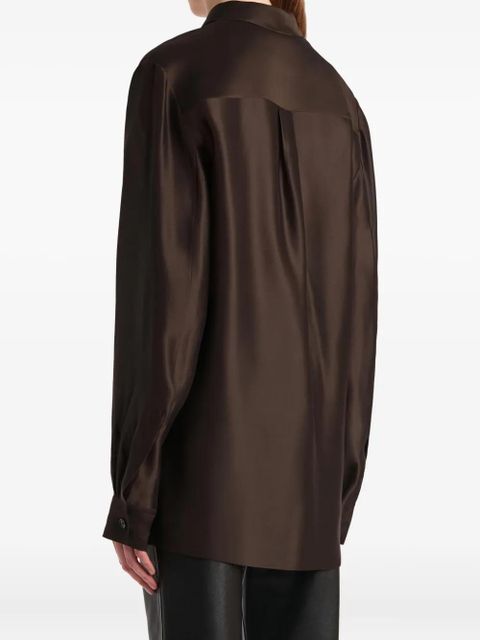 KHAITE Auryn shirt - Brown