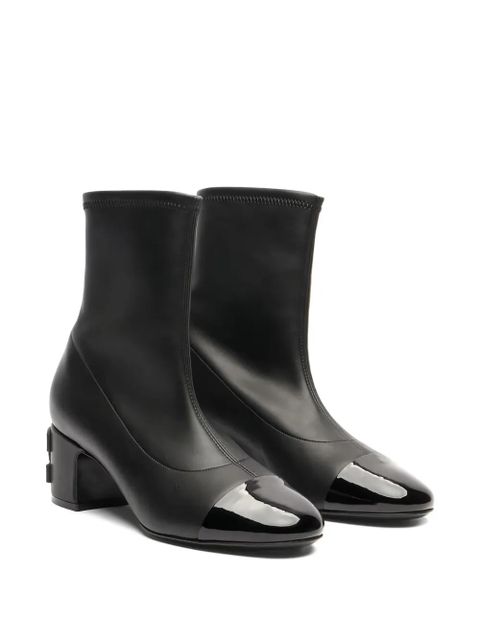 Casadei 50mm leather ankle boots - Black - zdjęcie produktu nr 2