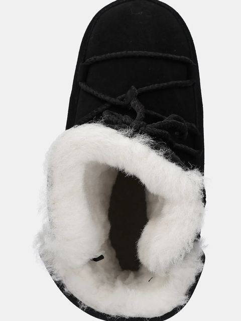 Moon Boot śniegowce zamszowe MB EVX BOOT SUEDE / SHEARLING kolor czarny 80D1470050 N001