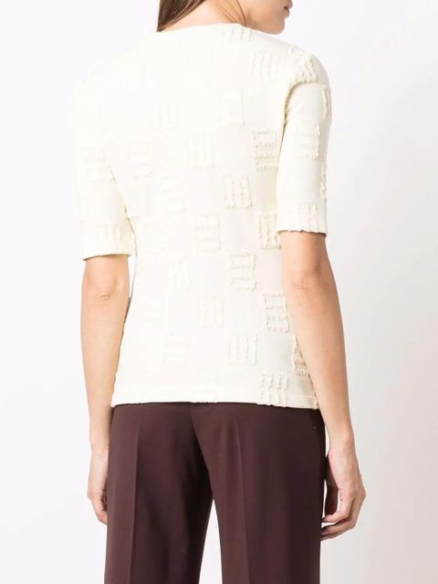 AMBUSH monogram-pattern T-shirt - Neutrals