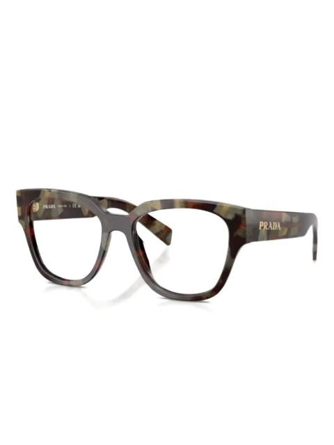 Prada Eyewear PR C06V patterned glasses - Brown - zdjęcie produktu nr 1