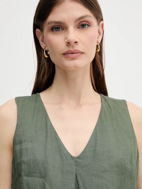 United Colors of Benetton bluzka lniana