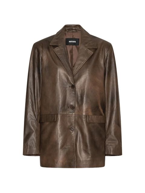 ROTATE BIRGER CHRISTENSEN leather blazer - Brown - zdjęcie produktu nr 1