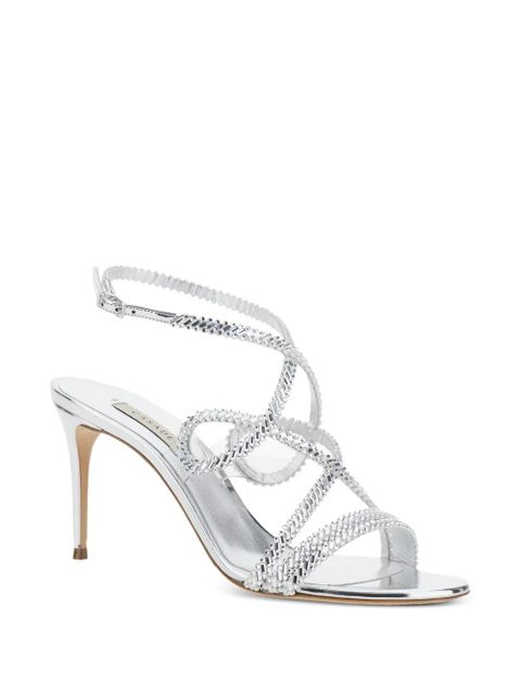 Casadei Josephine Julia strap sandals - Silver - zdjęcie produktu nr 2