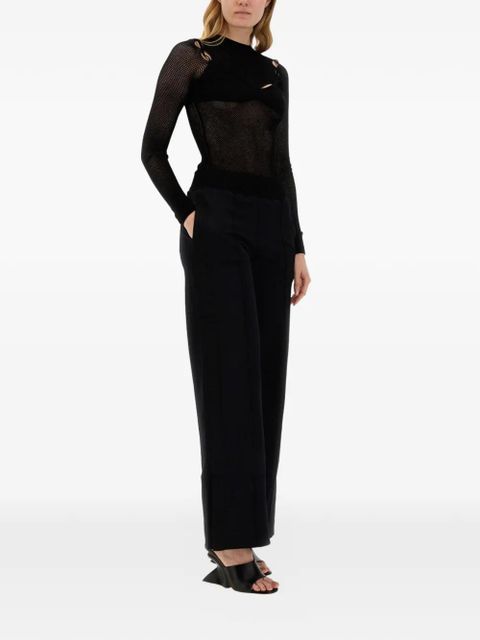 Off-White wide-leg trousers - Black - zdjęcie produktu nr 2