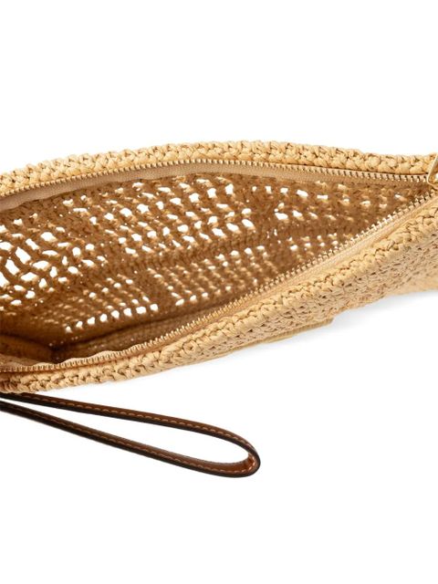 Tory Burch Ella crochet clutch bag - Neutrals