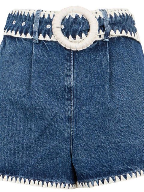 FARM Rio pocket crochet shorts - Blue