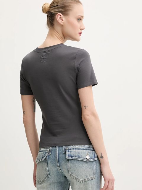 Never Fully Dressed t-shirt damski kolor szary