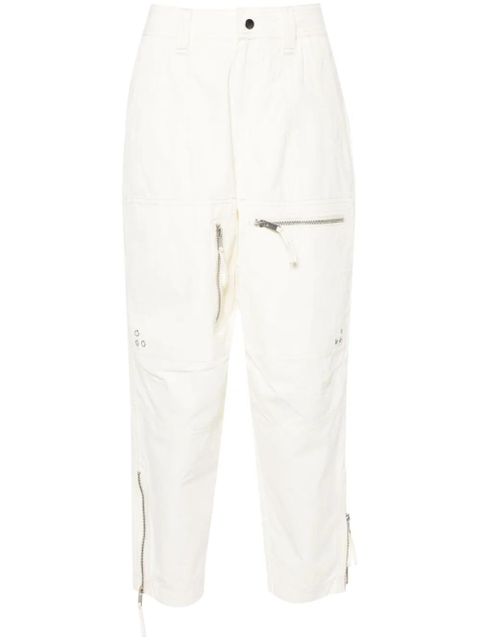 MARANT ÉTOILE Kelvin cotton trousers - Neutrals - zdjęcie produktu nr 1