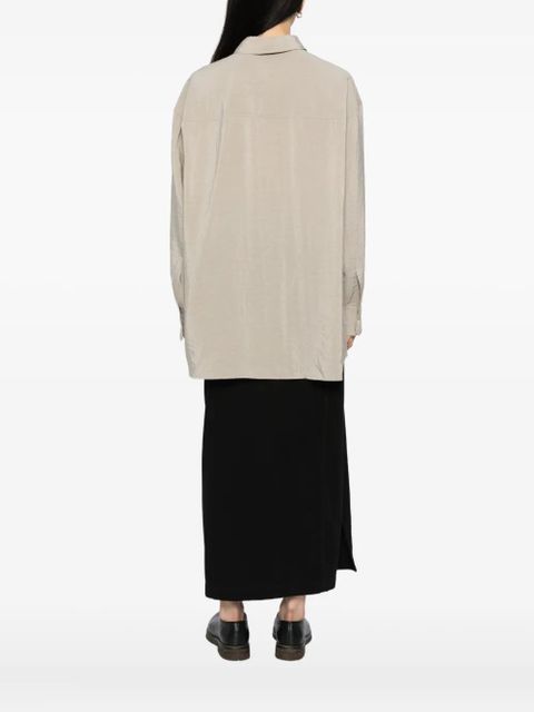 LEMAIRE tie-neck shirt - Neutrals