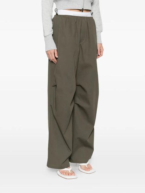 Alexander Wang logo-waistband trousers - Green - zdjęcie produktu nr 2