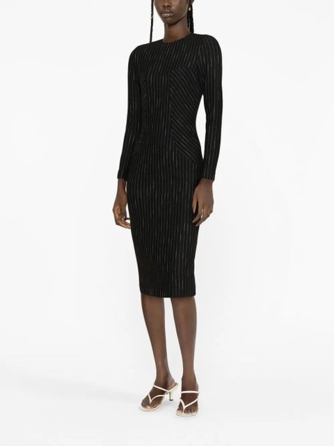 PINKO striped midi dress - Black - zdjęcie produktu nr 2